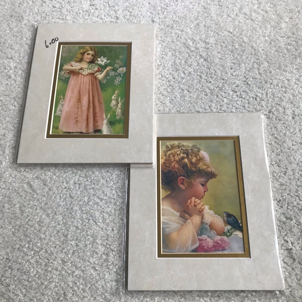 NWOT 8x10 Vantage Art Prints – Children with Nature Theme (Set of 2)
